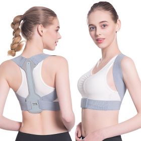 Posture Corrector; Adjustable Back Posture Correction Strap For Humpback Correction (Order A Size Up) (Color: GREY, size: M)