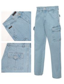 Men's Cargo Pants (Color: LSB, size: 34)